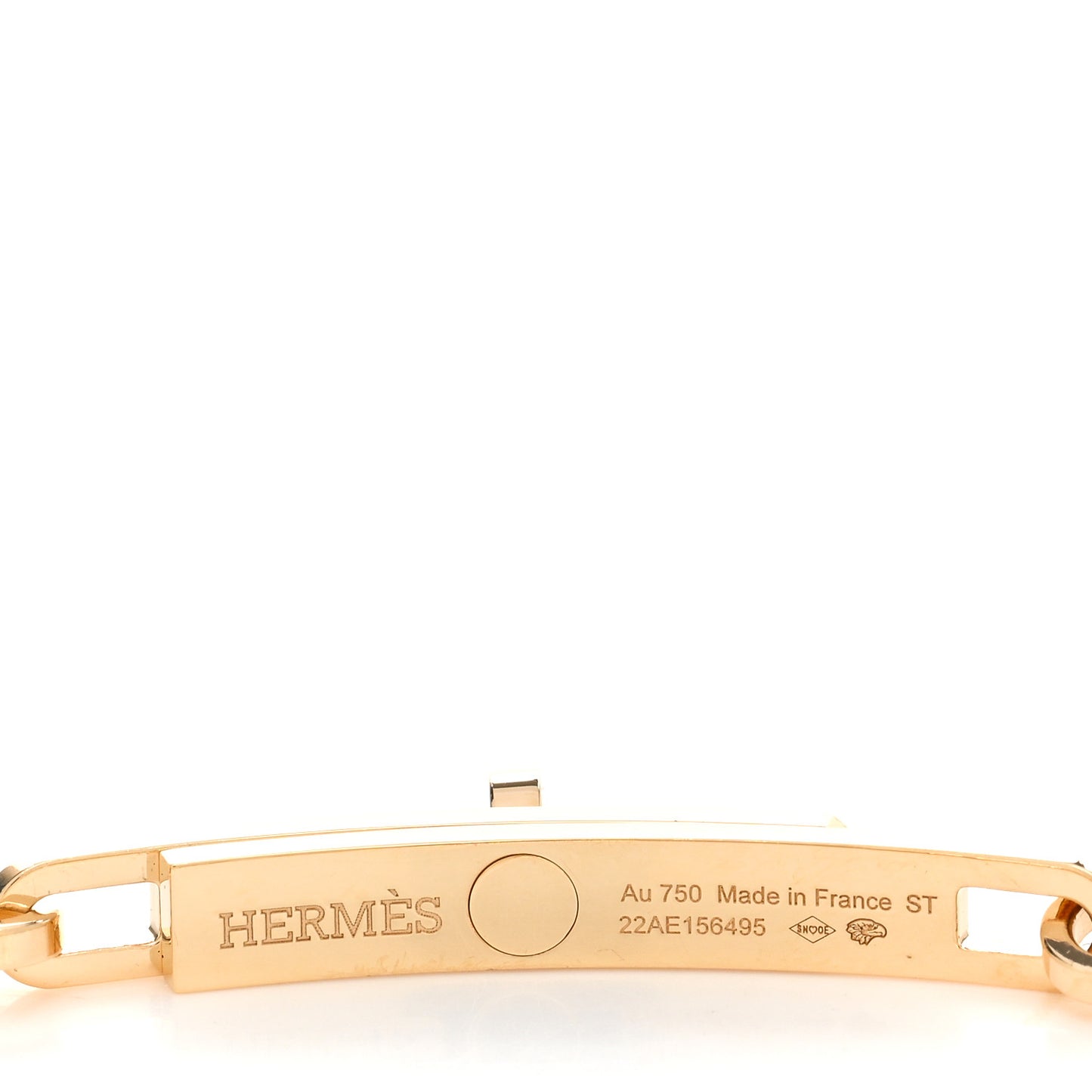 18K Yellow Gold Diamond PM Kelly Chaine Bracelet ST
