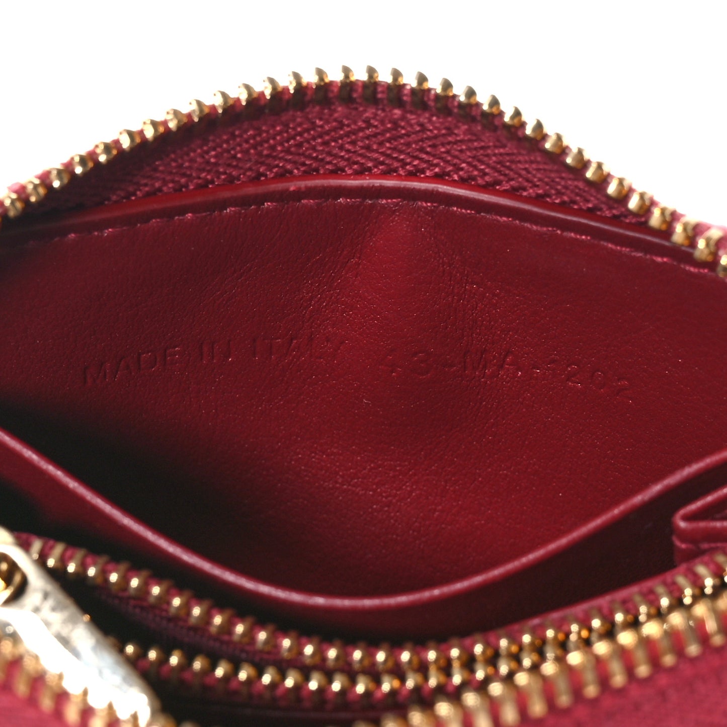 Patent Cannage Small Lady Dior Voyageur Coin Purse Cherry Red