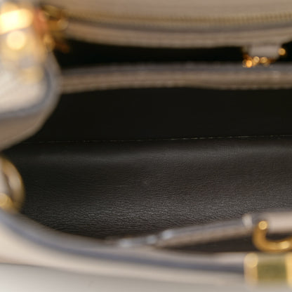 Louis Vuitton Taurillon Capucines BB Galet 11 of 21