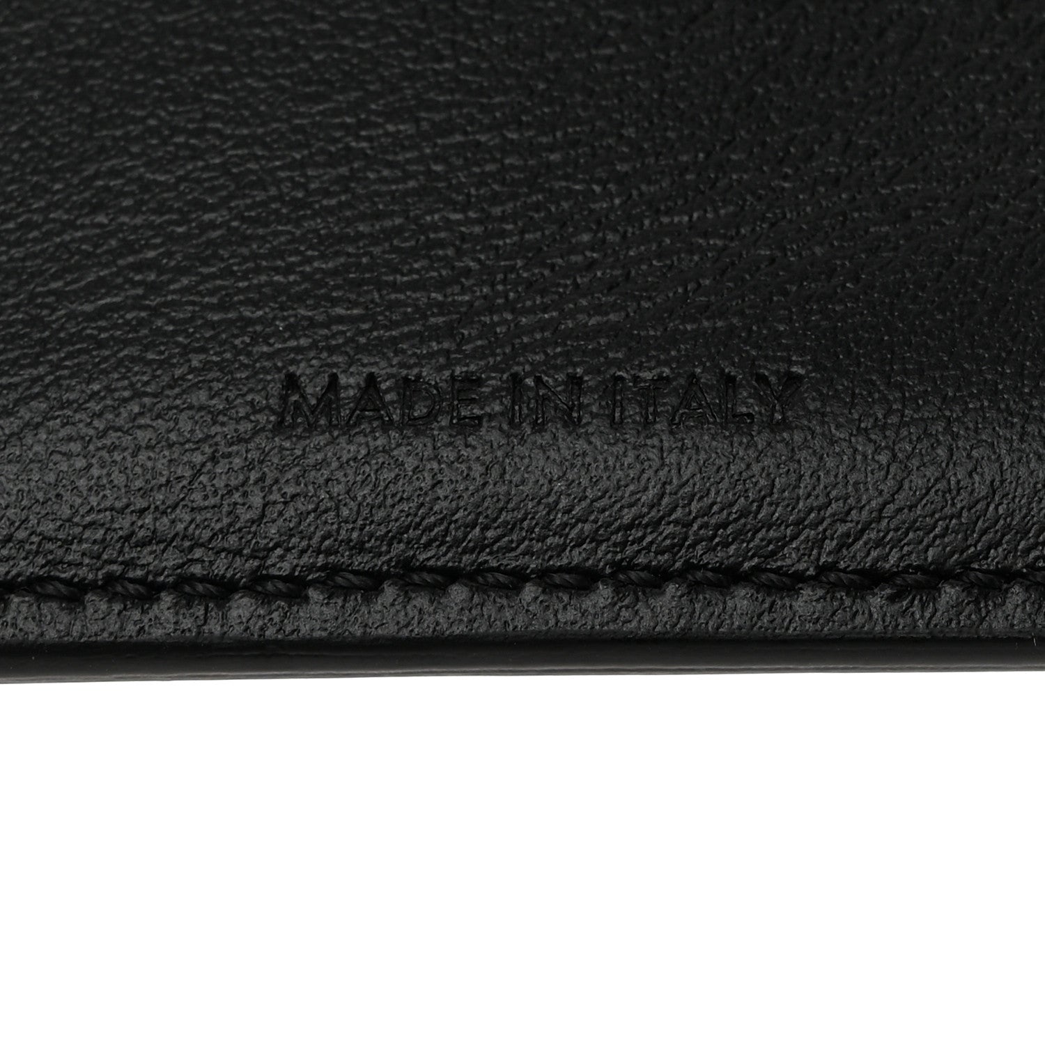 Celine Grained Calfskin Small Tri-Fold Wallet Black 6 of 7