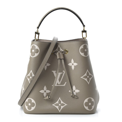Louis Vuitton Empreinte Monogram Giant Neonoe MM Tourterelle Creme 3 of 10