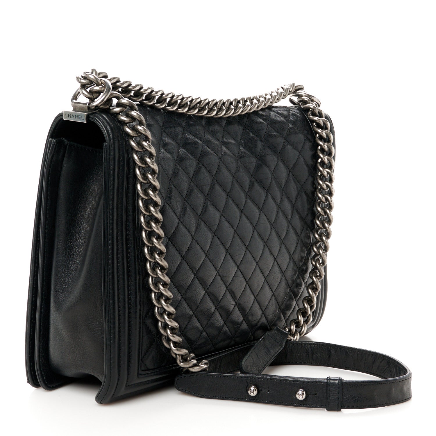 Chanel Calfskin Quilted Large Boy Flap Black 3 of 10