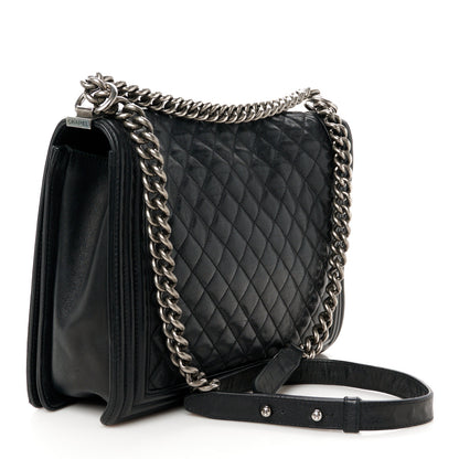 Chanel Calfskin Quilted Large Boy Flap Black 3 of 10