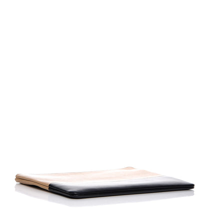 Celine Lambskin Bi-Color Solo Clutch Pouch Nude 4 of 8