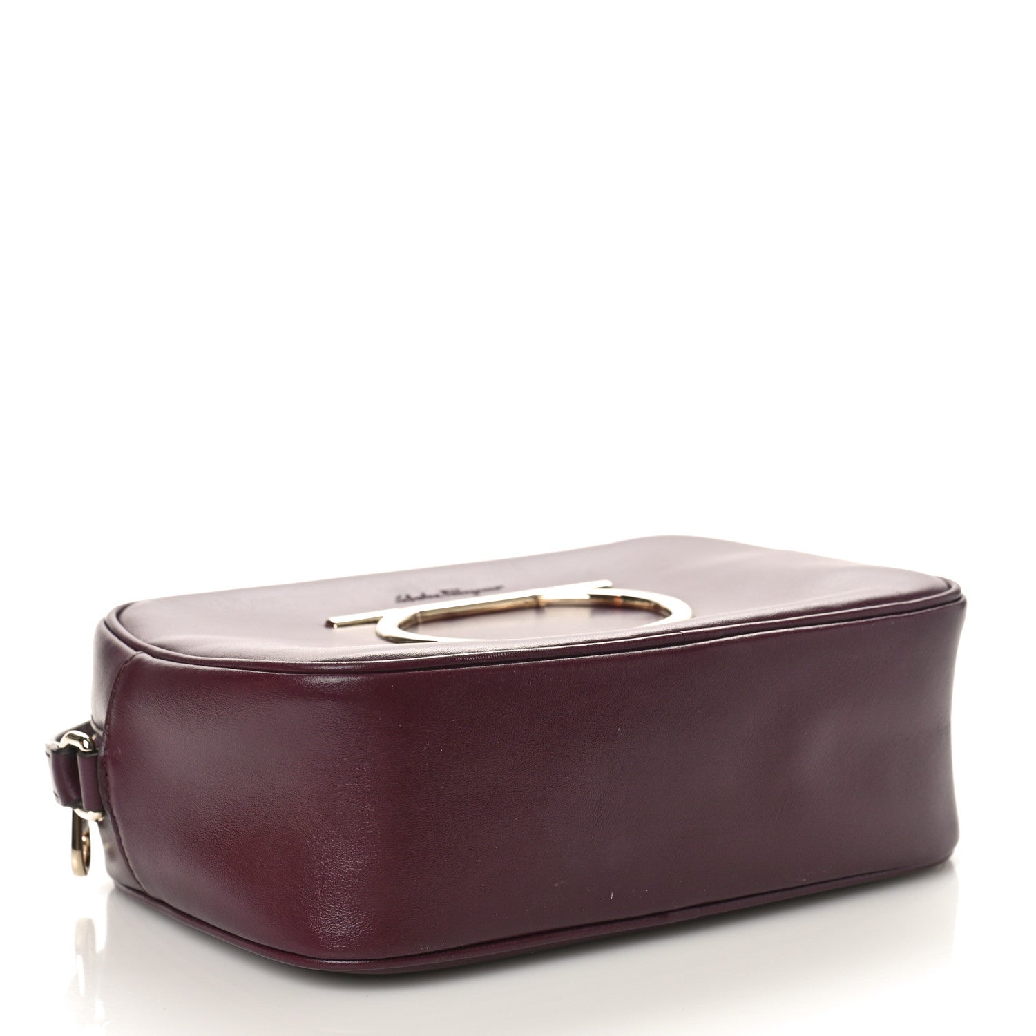 Salvatore Ferragamo Calfskin Vela Camera Crossbody Bag Burgundy 4 of 8