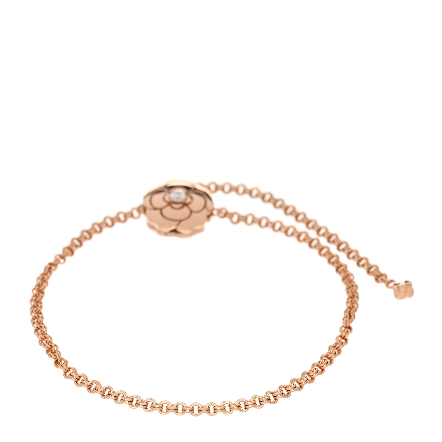 18K Rose Gold Diamond Extrait de Camelia Bracelet