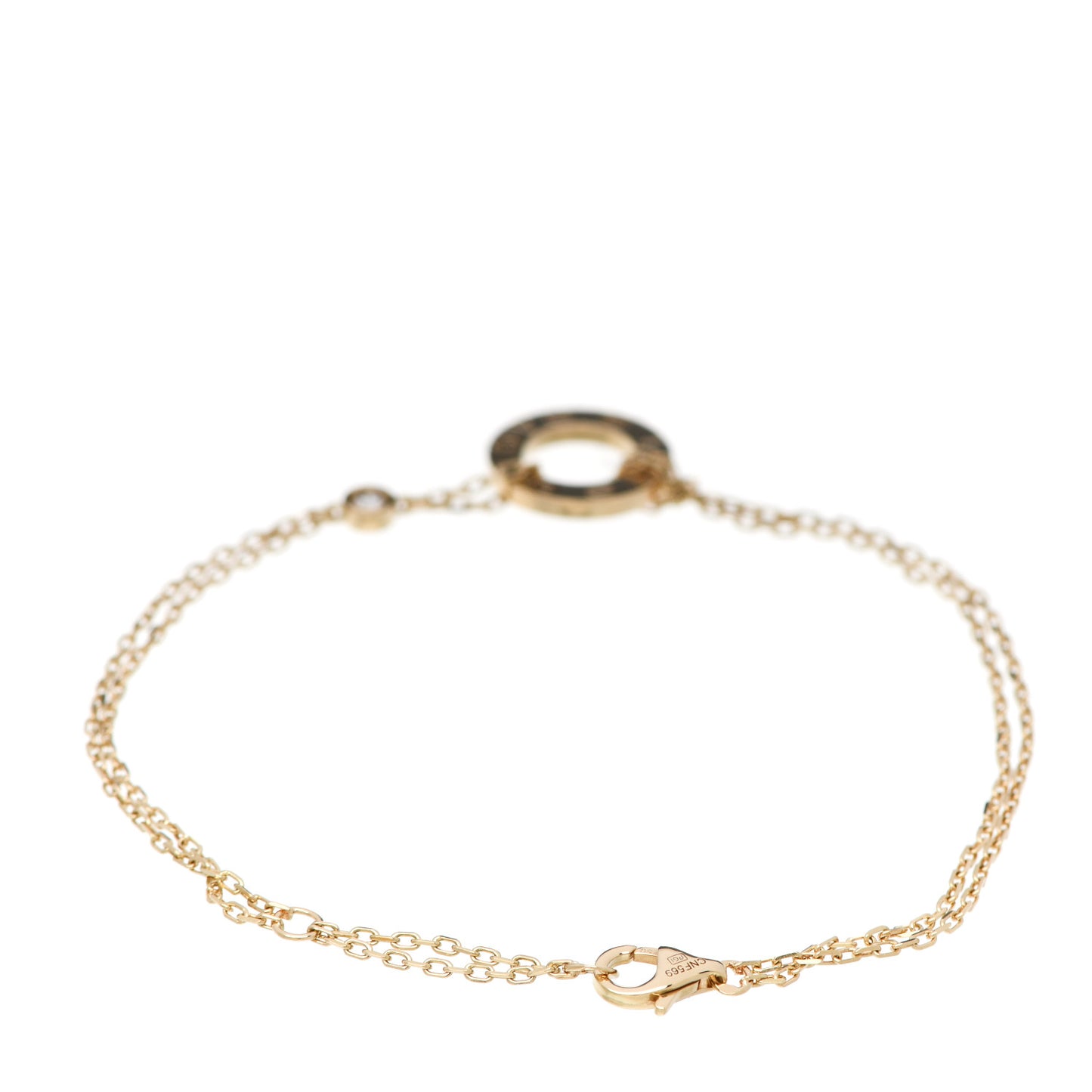 18K Yellow Gold Diamond LOVE Bracelet
