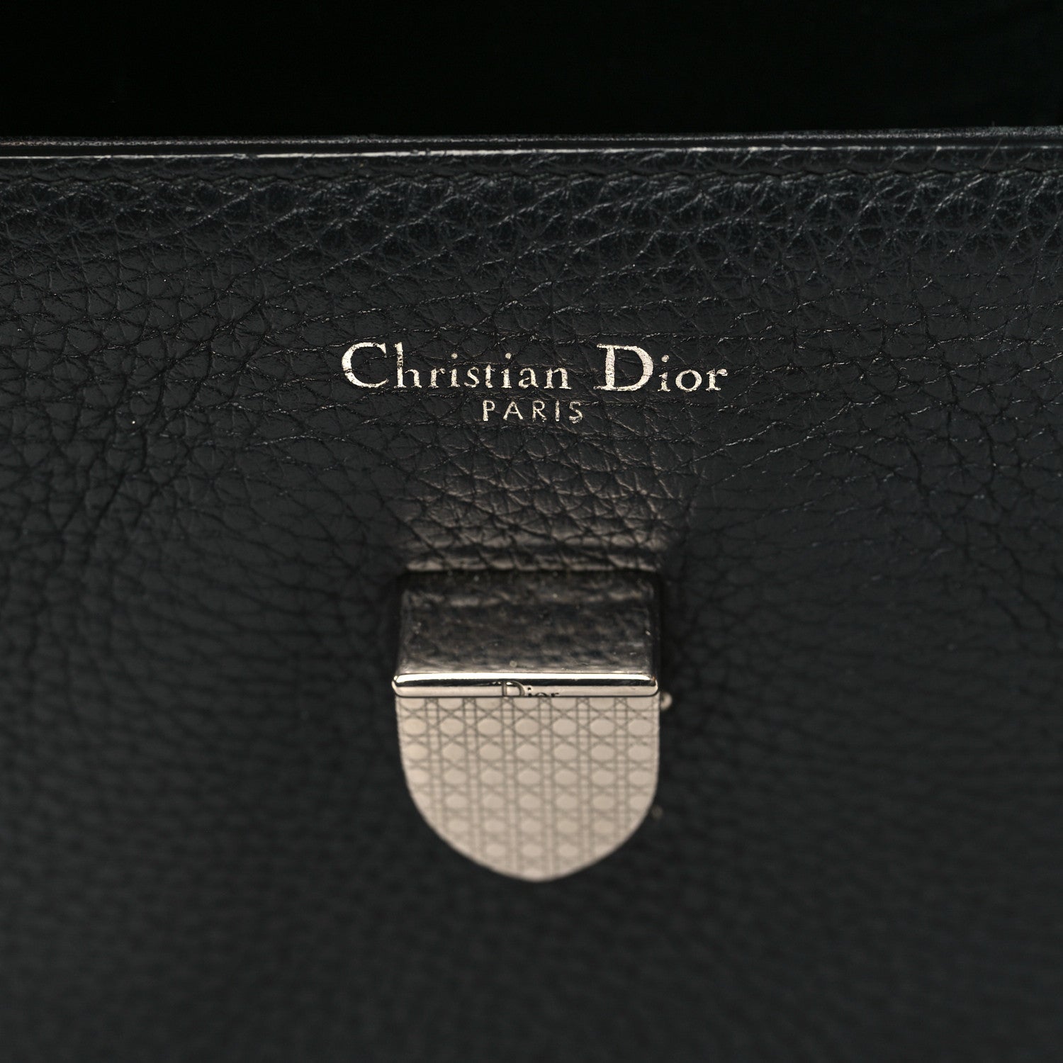 Christian Dior Grained Calfskin Medium Diorever Flap Black 6 of 11