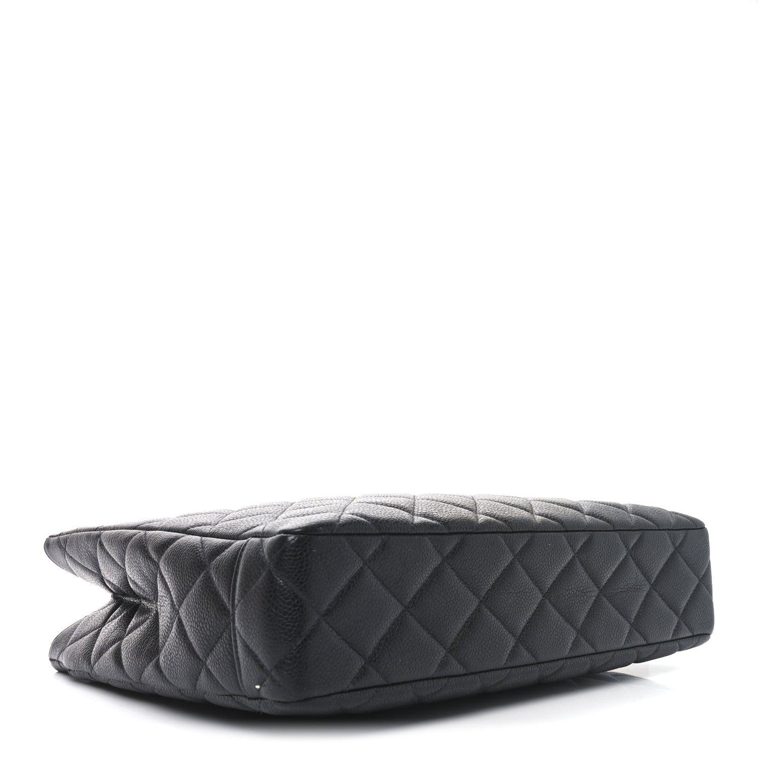 Chanel Caviar Quilted Small Shopping Tote Black 4 of 9
