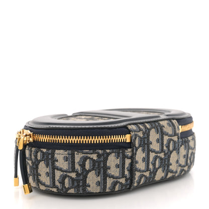 Christian Dior Oblique CD Signature Oval Crossbody Camera Bag Blue Multicolor 4 of 12