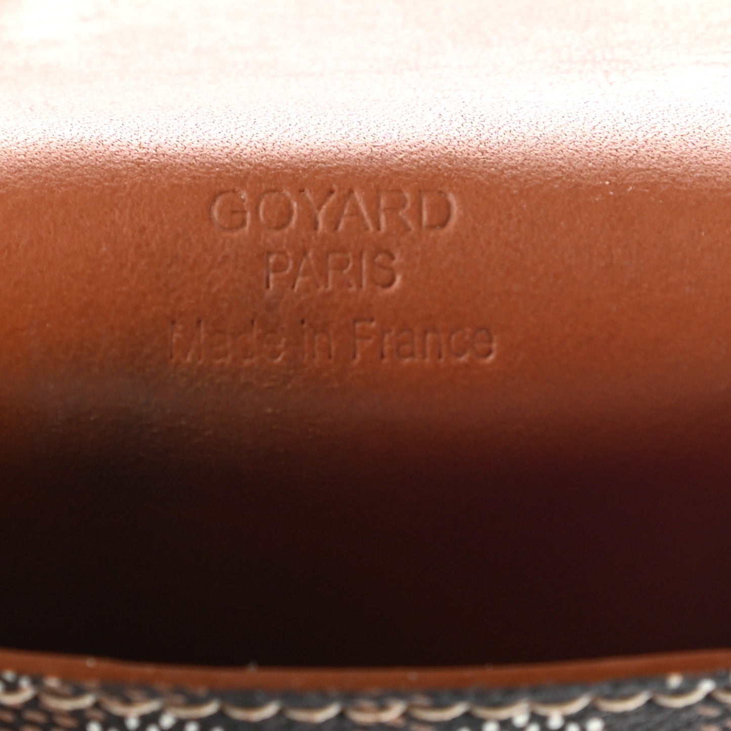 Goyardine Sunglass Case Black