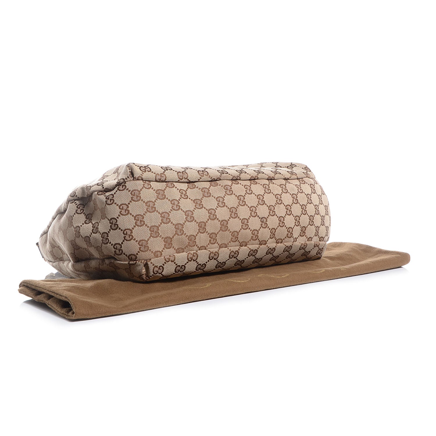 Gucci Monogram New Ladies Web Large Hobo Brown 4 of 7