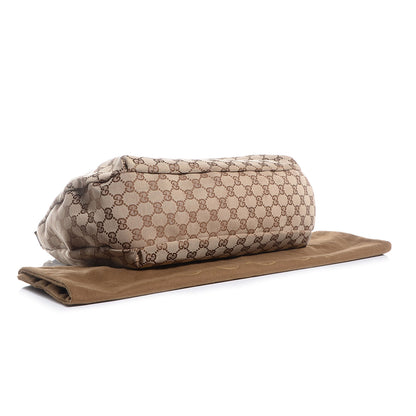 Gucci Monogram New Ladies Web Large Hobo Brown 4 of 7