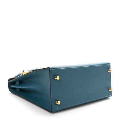 Hermes Epsom Kelly Sellier 25 Vert Bosphore 4 of 11