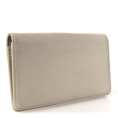 Chanel Caviar Sevruga Yen Wallet Silver 3 of 10