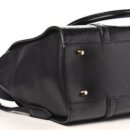 Burberry Patent Calfskin Medium Dinton Tote Black 8 of 10