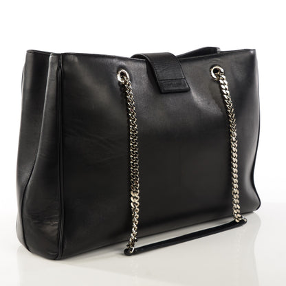 Saint Laurent Calfskin Classic Monogram Shopping Bag Black 3 of 10