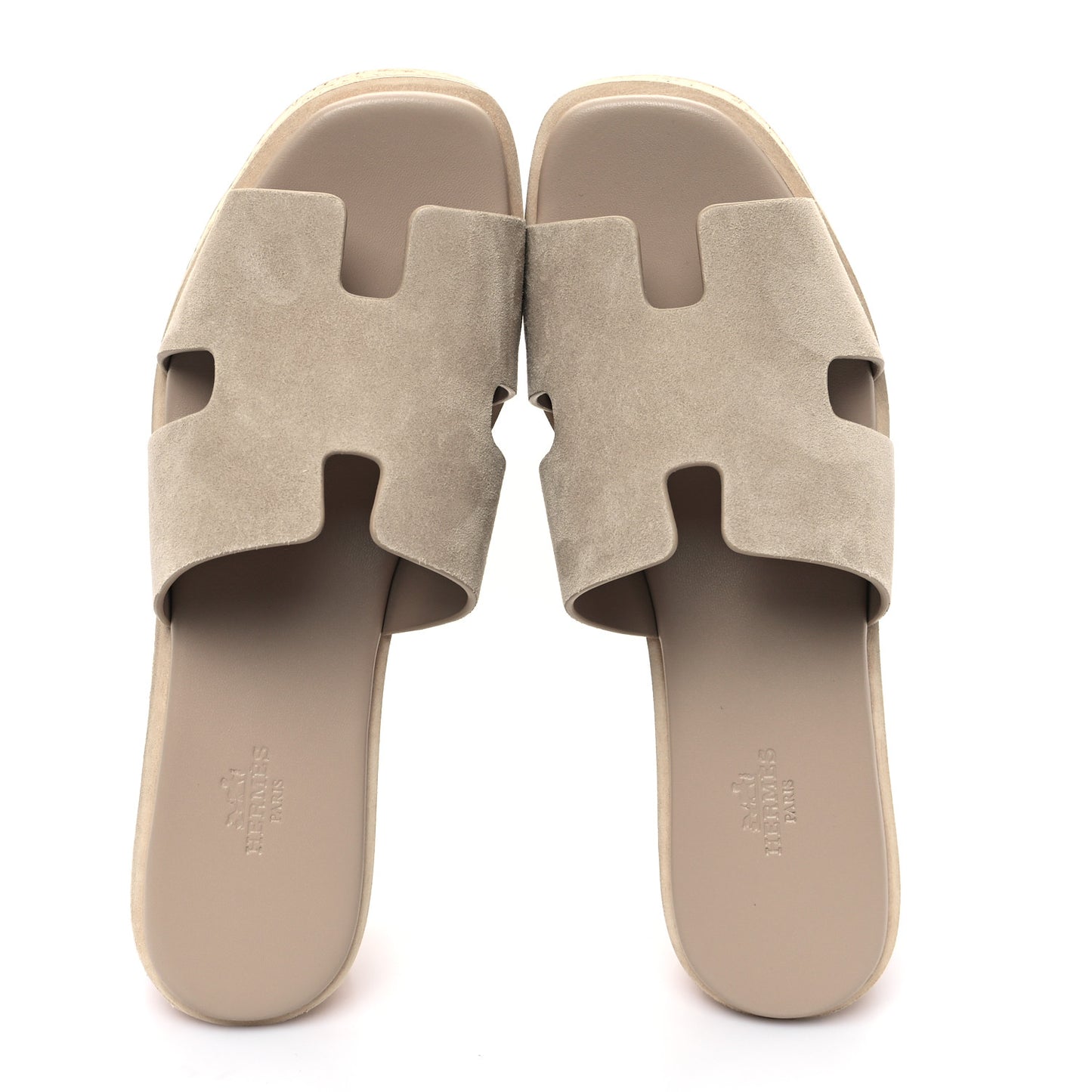 Suede Goatskin Cork Eze 30 Sandals 39 Beige Argile