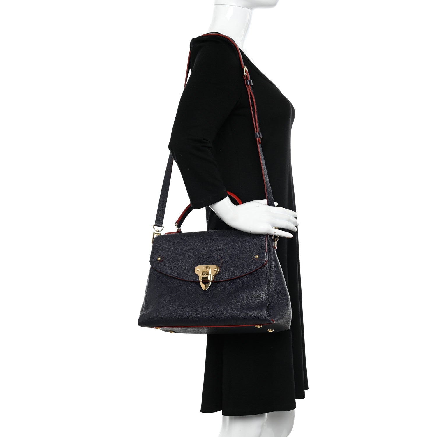 Louis Vuitton Empreinte Georges MM Marine Rouge 2 of 10