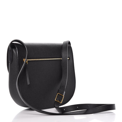 Celine Grained Calfskin Compact Trotteur Black 3 of 9