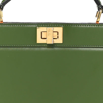 Fendi Vitello King Luxor Shiny Nappa Peekaboo I SEE U East West Satchel Verde Light Rose 9 of 13
