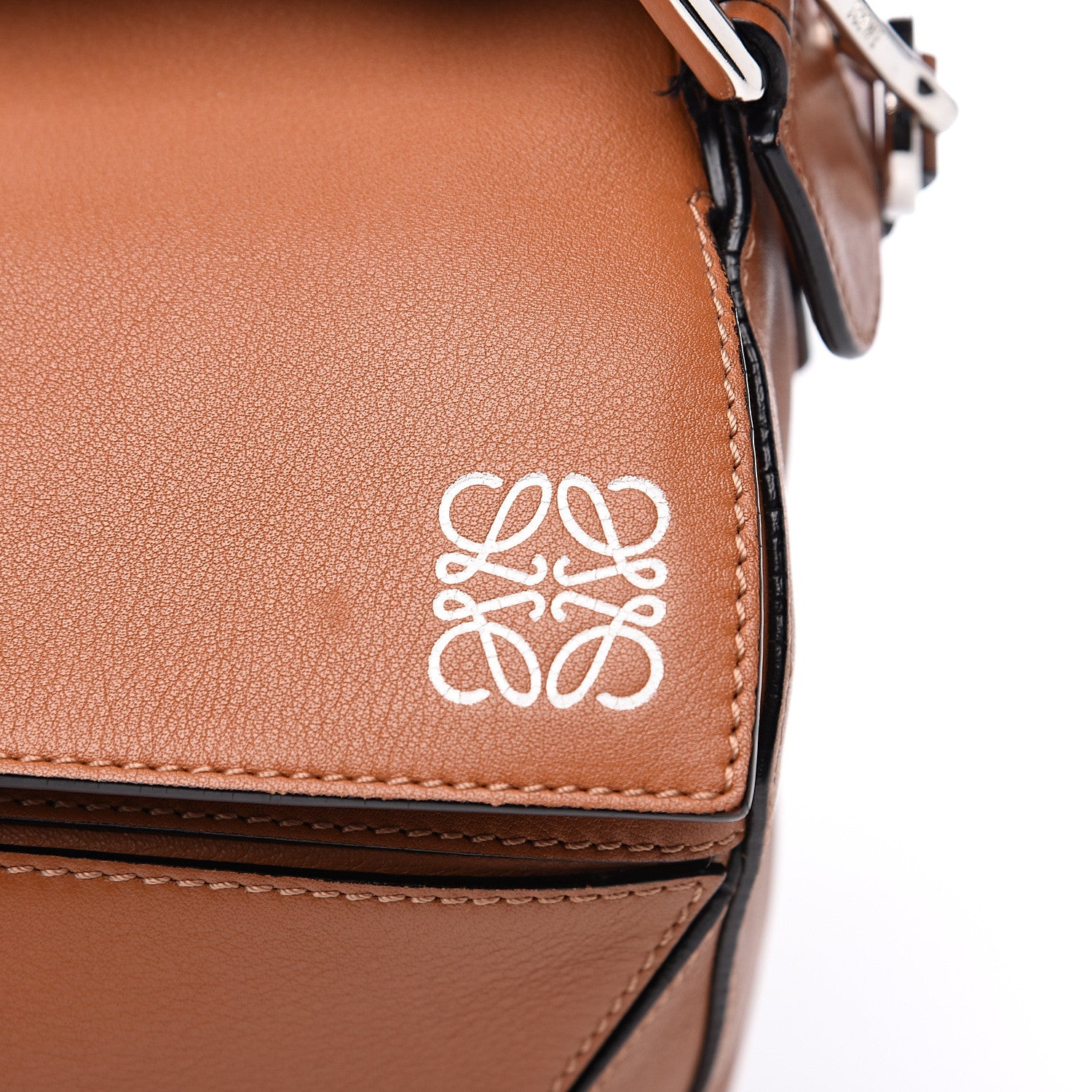 Loewe Calfskin Medium Puzzle Bag Tan 6 of 13