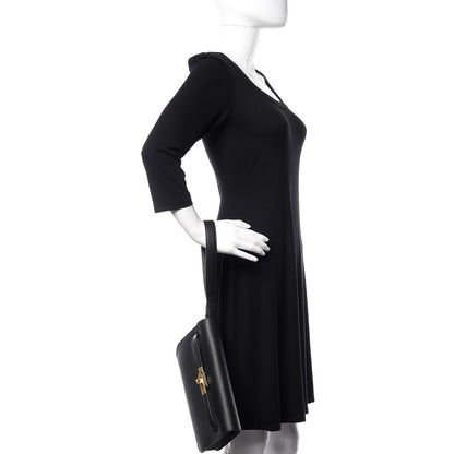 Hermes Epsom Kelly Depeches 25 Pouch Black 2 of 11