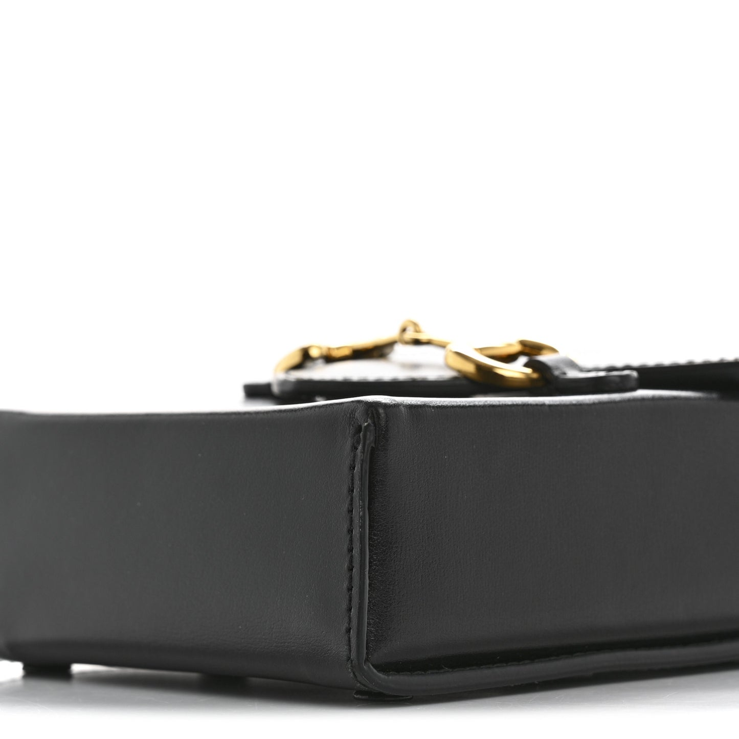 Boarded Plutone Calfskin Mini Horsebit 1955 Crossbody Bag Black