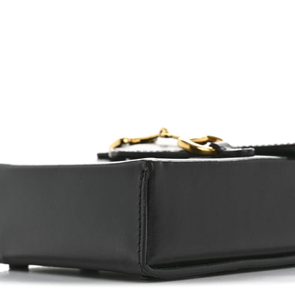 Gucci Boarded Plutone Calfskin Mini Horsebit 1955 Crossbody Bag Black 10 of 10