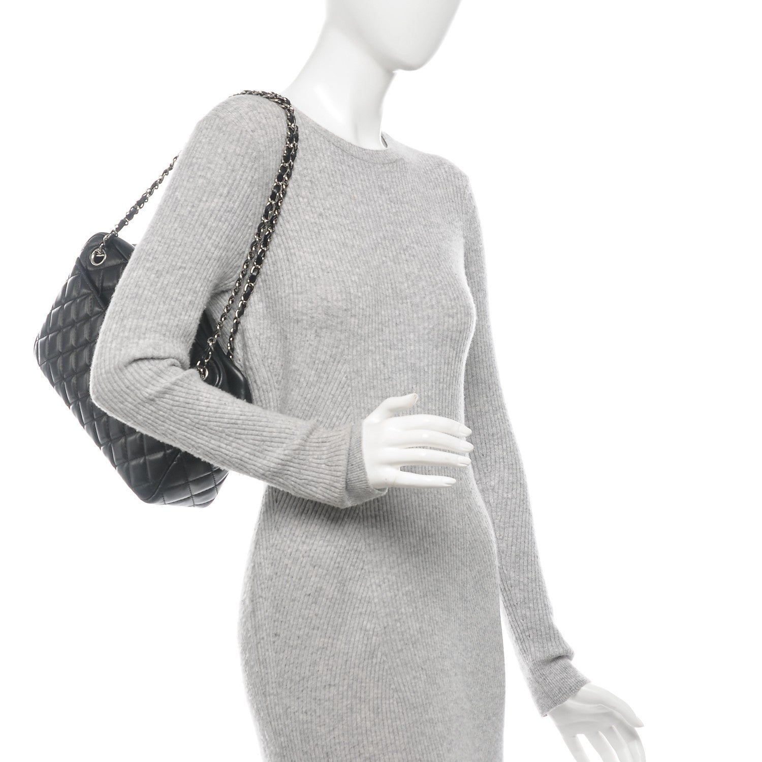 Chanel Lambskin Quilted Medium Camera Case Black 2 of 7