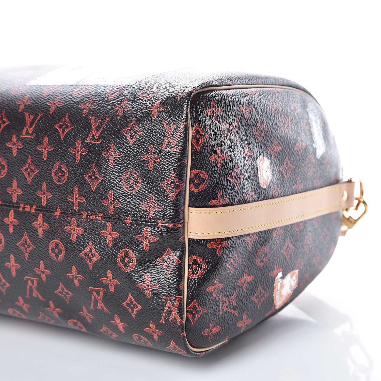Louis Vuitton Catogram Speedy Bandouliere 30 Marron 6 of 9