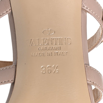 Valentino Garavani Patent Nappa Rockstud 50mm Cage Mules 36.5 Green Tea Sorbet Poudre 7 of 7
