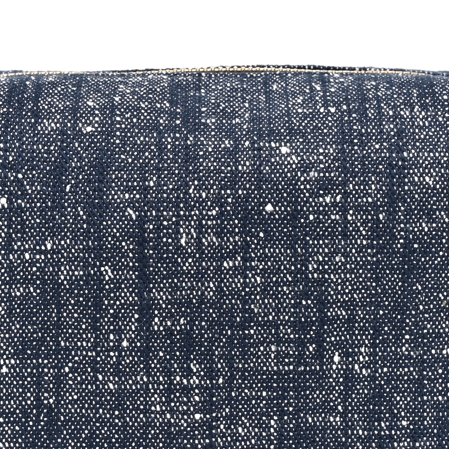 Denim Boucle Wallace Shoulder Bag Navy White Space
