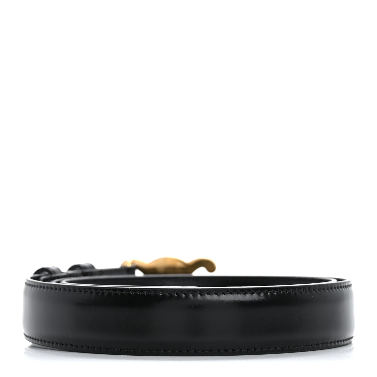 Taurillon Calfskin Medium Triomphe Belt 85 34 Black