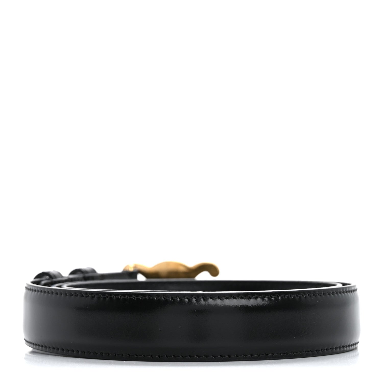 Celine Taurillon Calfskin Medium Triomphe Belt 85 34 Black 2 of 10
