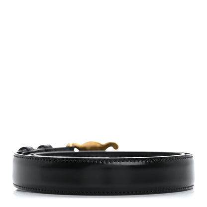 Celine Taurillon Calfskin Medium Triomphe Belt 85 34 Black 2 of 10