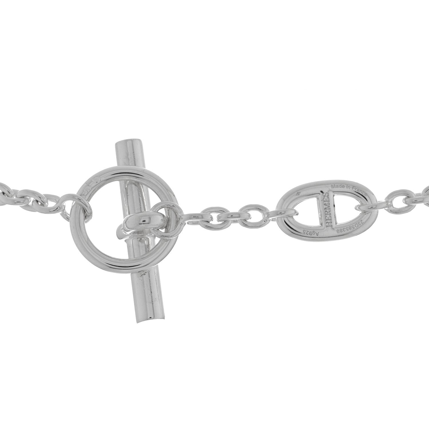 Hermes Sterling Silver Farandole Necklace 120 4 of 5