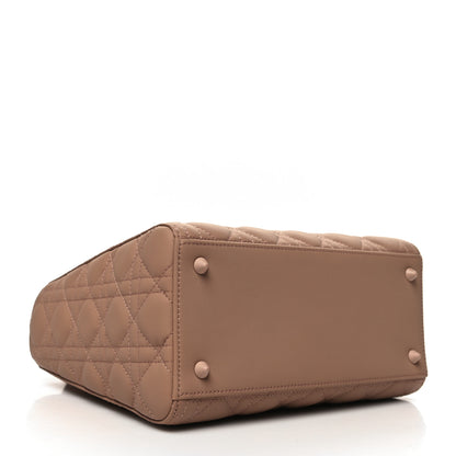 Christian Dior Ultra Matte Calfskin Cannage Medium Lady Dior Beige 4 of 10