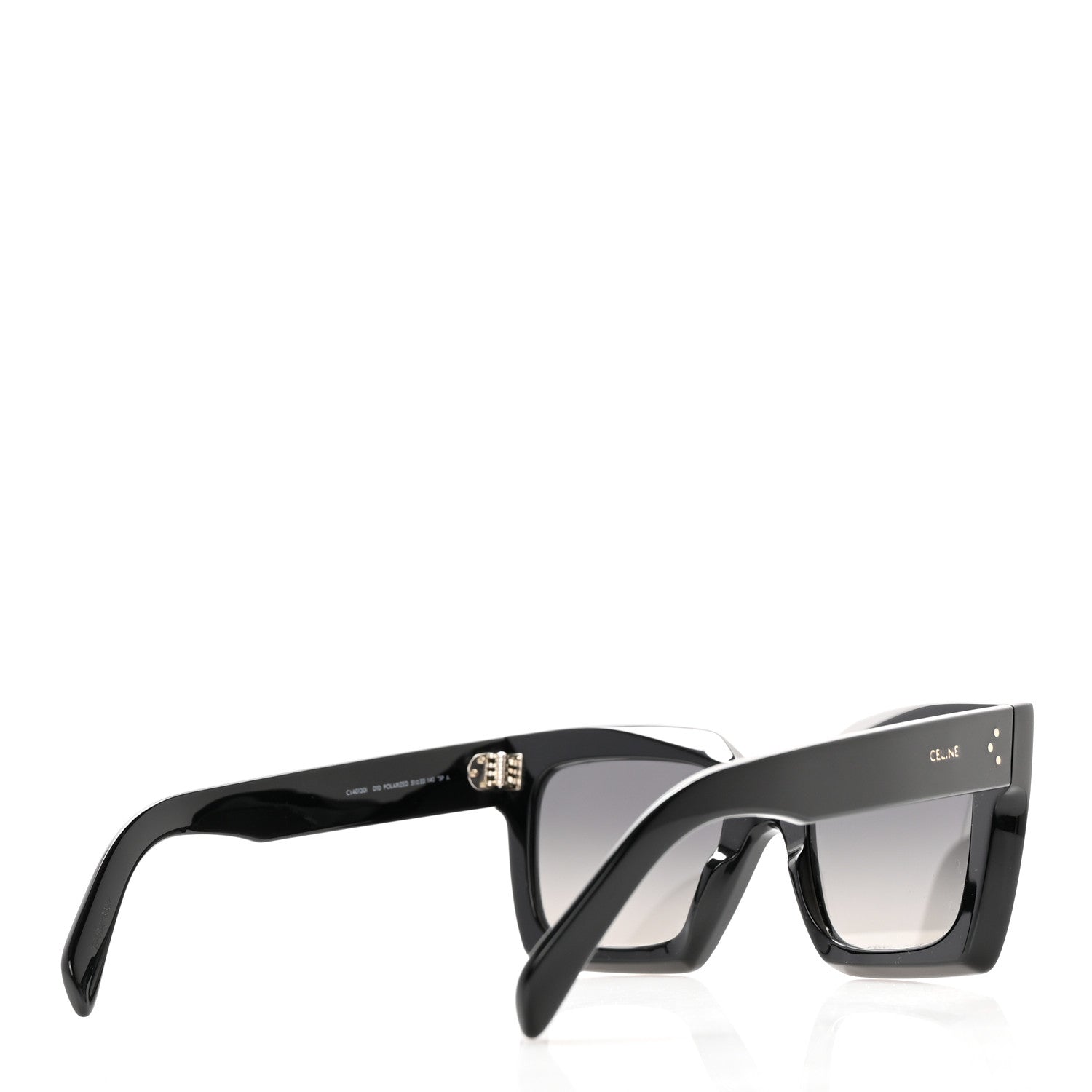 Celine Acetate Square Sunglasses CL401301 Black 4 of 7