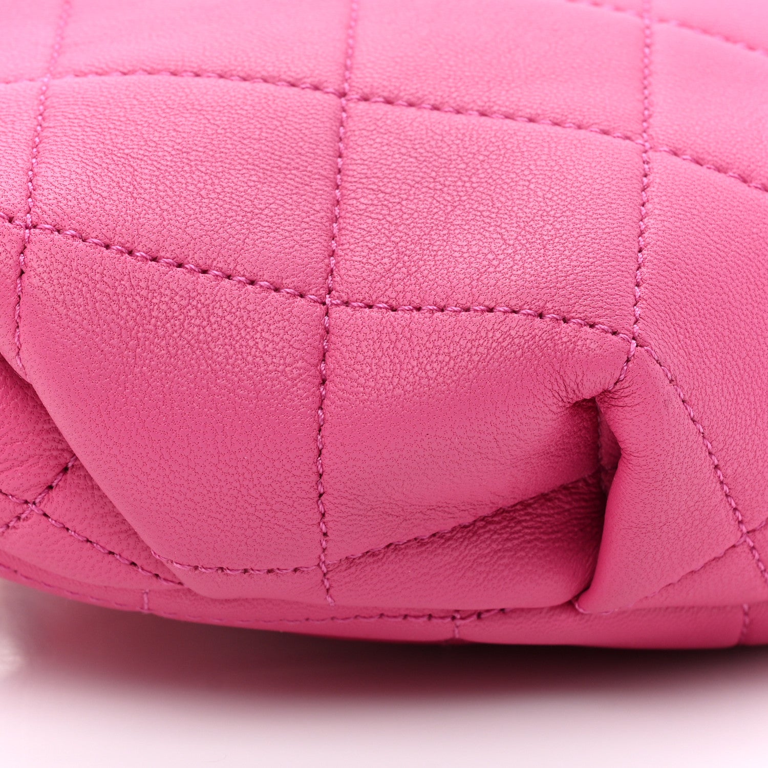 Chanel Lambskin Quilted Resin Bi-Color Waist Bag Fanny Pack Pink 9 of 9