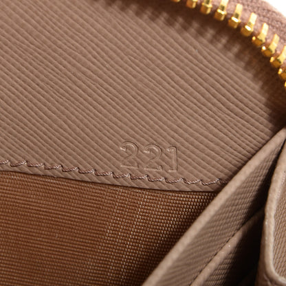 Prada Saffiano Metal Zip Around Wallet Cammeo 5 of 9