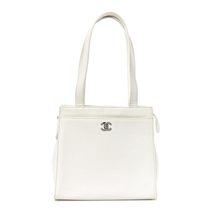Chanel Caviar CC Shoulder Bag White 1 of 10