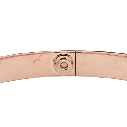 Cartier 18K Pink Gold 4 Diamond LOVE Bracelet 17 6 of 8