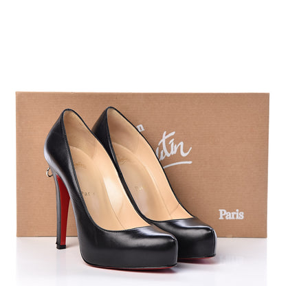 Christian Louboutin Calfskin Rolando Zip 120 Pumps 37.5 Black 17 of 17
