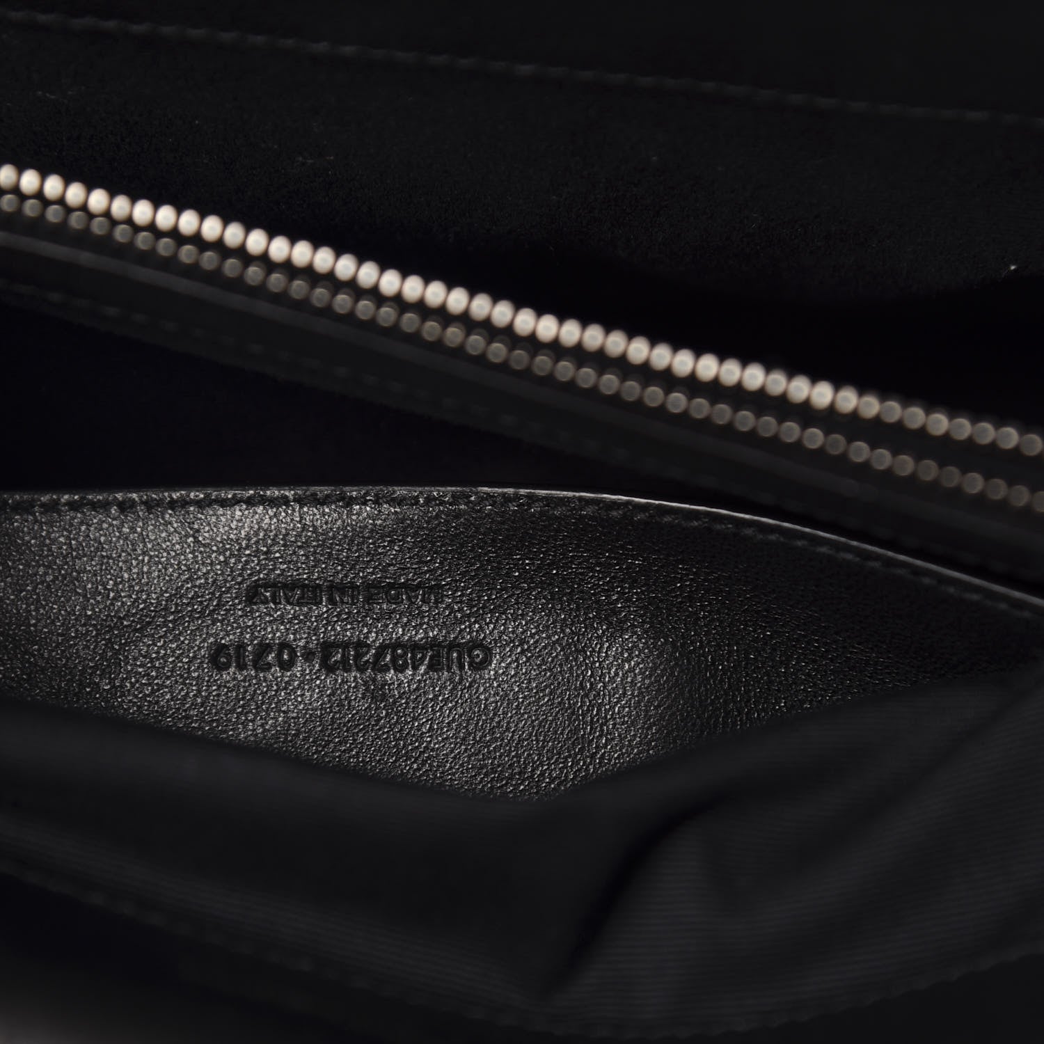 Saint Laurent Sheepskin Matelasse Chevron Monogram Large College Satchel Black 10 of 12
