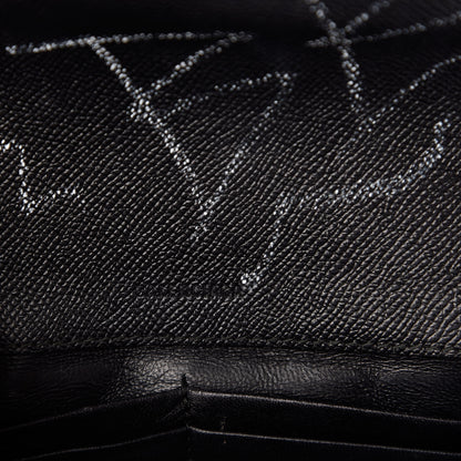 Balenciaga Calfskin Graffiti BB Chain Wallet Black Multicolor 6 of 9