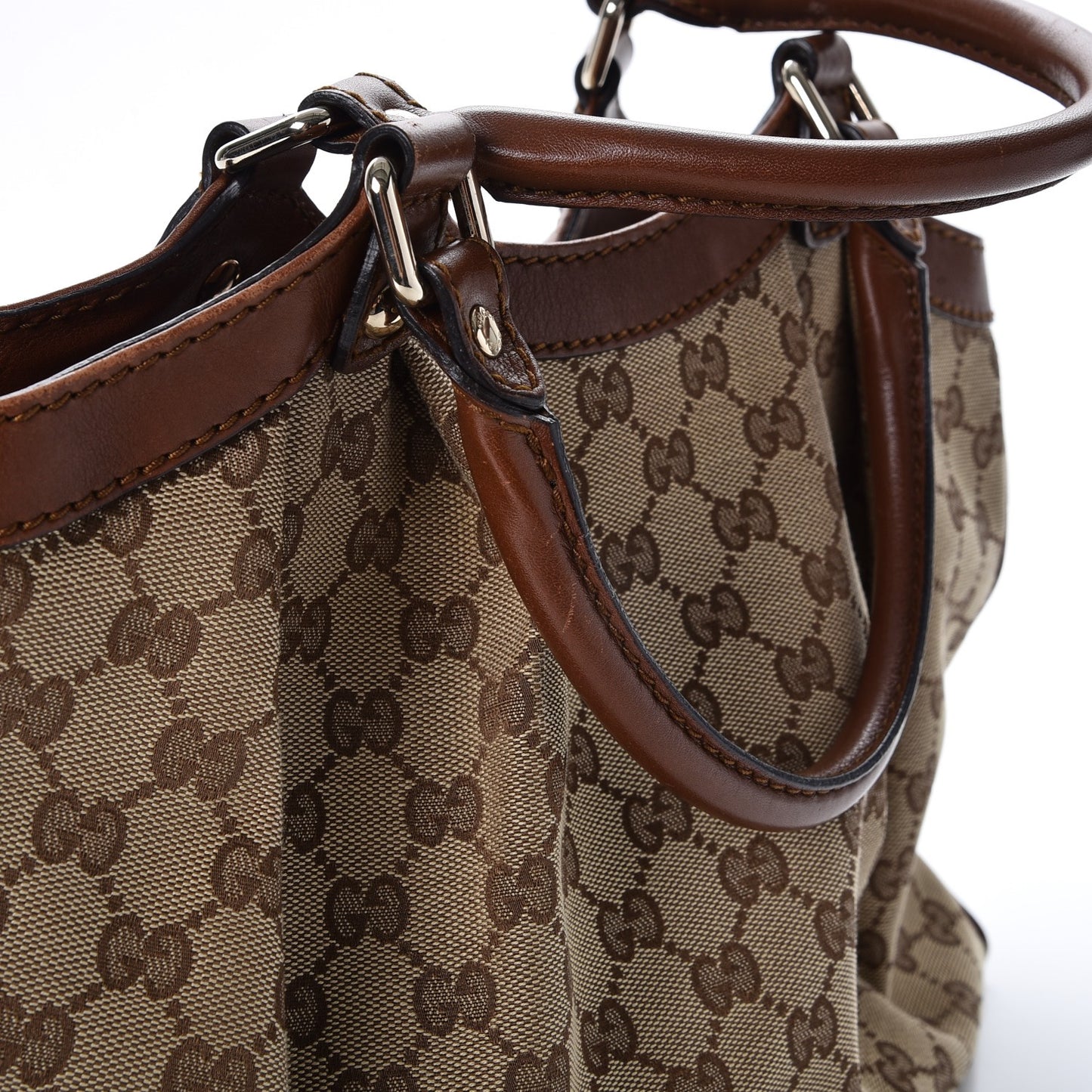 Monogram Medium Sukey Tote Brown