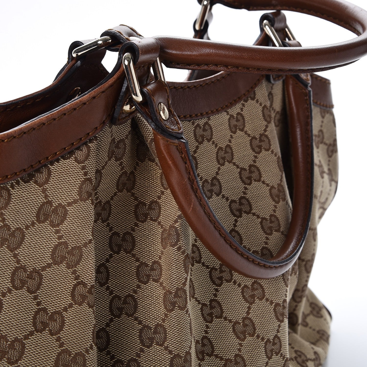 Gucci Monogram Medium Sukey Tote Brown 9 of 11