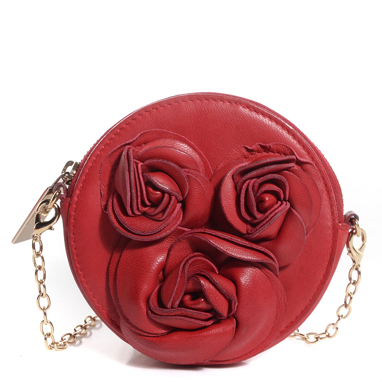 Nappa Petale Mini Crossbody Bag Red