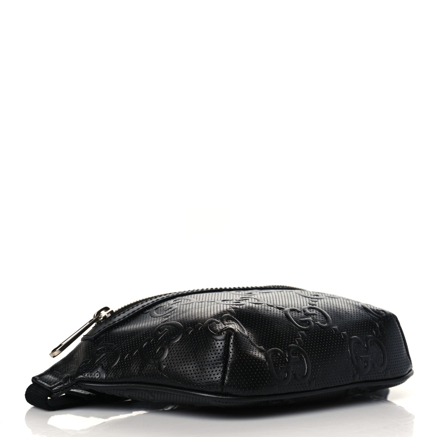 Gucci Calfskin GG Tennis Embossed Belt Bag Black 3 of 9